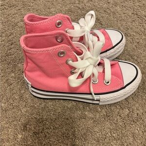 Kids Pink High-Top Sneakers